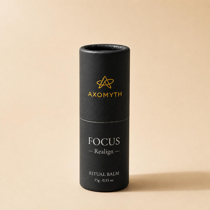 AXOMYTH FOCUS ritual balm — front label view